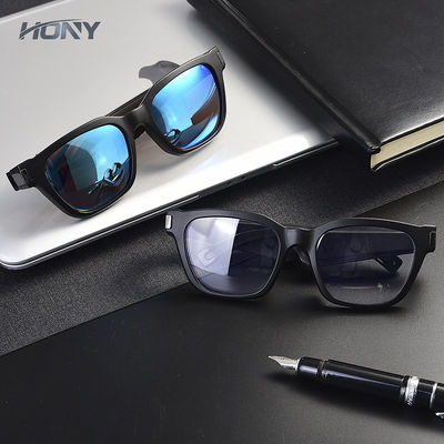 Audio occhiali da sole astuti UV400 con il nero del negativo per la stampa di cartamoneta M/L di connettività di Bluetooth