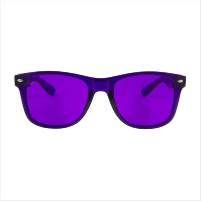 Occhiali da sole UV di terapia di colore chiaro della lente di Violet Tinted Glasses UVB