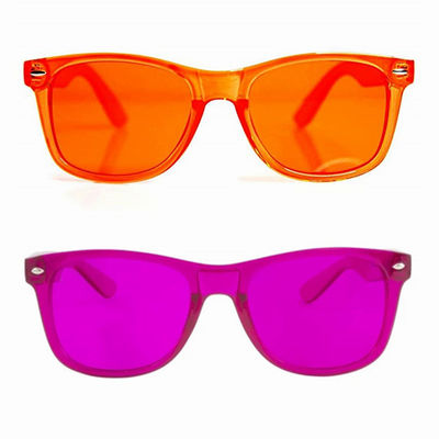 Vetri di terapia di colore della lente colorati occhiali da sole di plastica duri della struttura