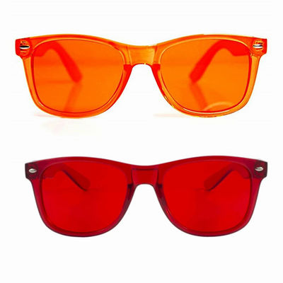 Vetri di terapia di colore della lente colorati occhiali da sole di plastica duri della struttura