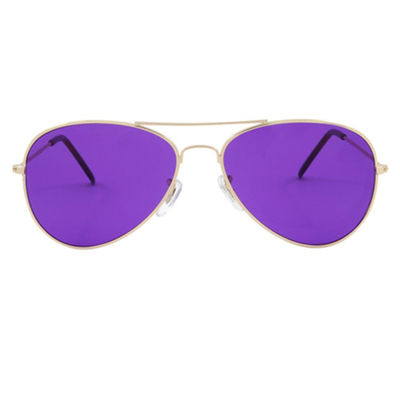 La struttura mentale classica ha polarizzato i vetri di terapia di Sunglasses Light Colored dell'aviatore della lente