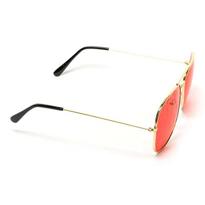 Il grande aviatore pieno Sunglasses Color Therapy della struttura del metallo espone al sole i vetri