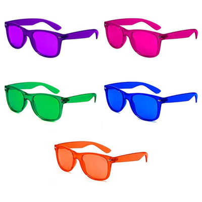 I vetri leggeri di terapia colora gli occhiali da sole unisex dei rifornimenti di favore di partito per rilassarsi i vetri