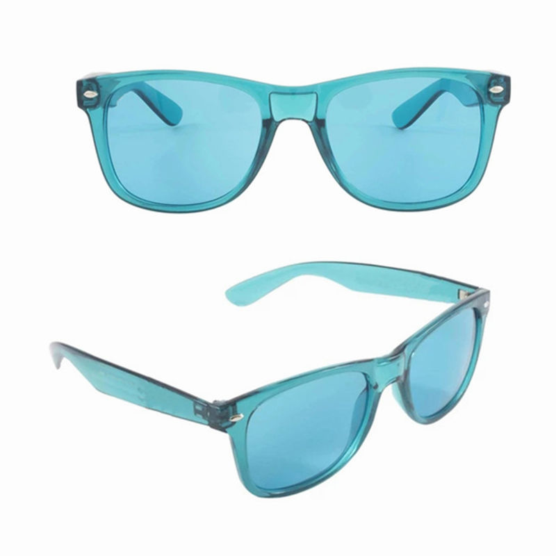 L'umore blu degli occhiali da sole della lente della protezione UV400 si rilassa gli occhiali da sole di terapia